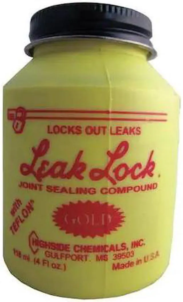 Alt view image 2 of 4 - HIGHSIDE CHEMICALS HS11004 Joint Sealing Compound Jar, Leak Lock Gold, Gold