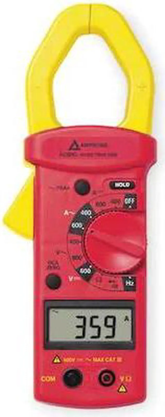 Alt view image 5 of 5 - AMPROBE AC68C Digital Clamp Meter, LCD, 600 A, 1.6 in (41 mm) Jaw Capacity