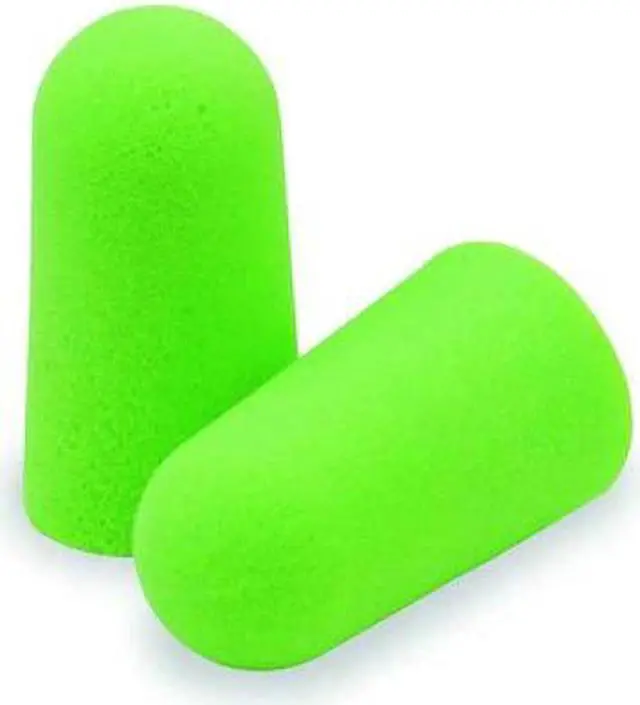 Alt view image 5 of 10 - Moldex Pura-Fit Single-Use Earplugs Cordless 33NRR Bright Green 200 Pairs 6800