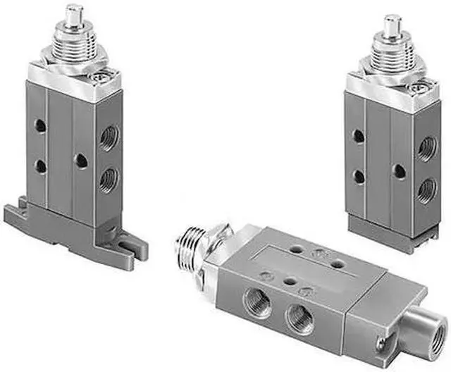 Alt view image 3 of 3 - PARKER 410111000 Manual Air Control Valve,4-Way,1/8In NPT