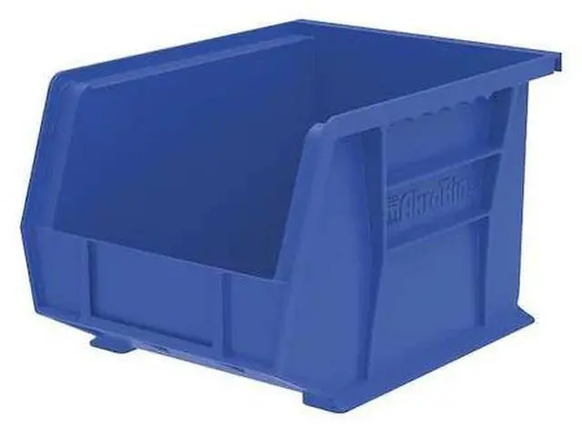 Alt view image 3 of 7 - AKRO-MILS 30239BLUE Hang & Stack Storage Bin, Plastic, Blue, 7 in H, 8 1/4 in