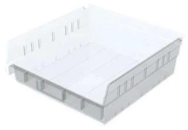 Main image of AKRO-MILS 30170SCLAR Clear Shelf Bin, 11-5/8"L x 11-1/8"W x 4"H, Inside Width:
