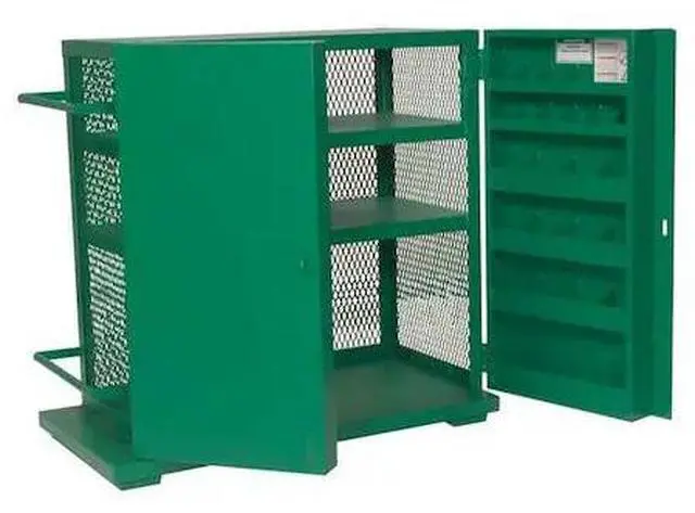 Alt view image 6 of 6 - GREENLEE 5060MESH 52 in x 48 in x 28 in Jobsite Storage Cabinet