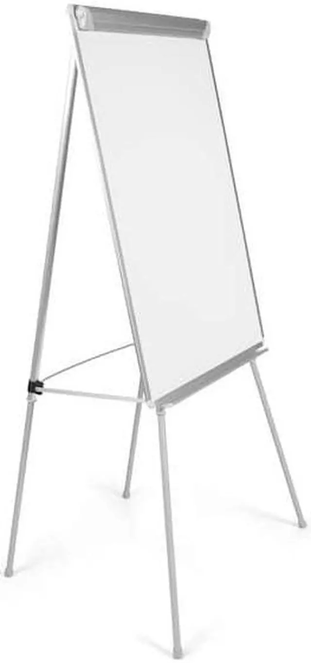Alt view image 5 of 9 - Bi-silique Silver Easy Clean Dry Erase Quad-Pod Easel 45" to 79" Silver