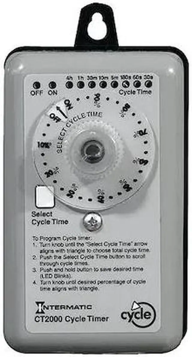 Alt view image 4 of 4 - Intermatic CT2000 20 AMP Percentage Cycle Timer