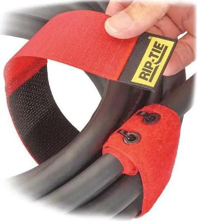 Main image of RIP-TIE EW-12-010-BK Cable Tie Strap, 12 in L, 3-1/2 in Max Bundle Dia., Black,