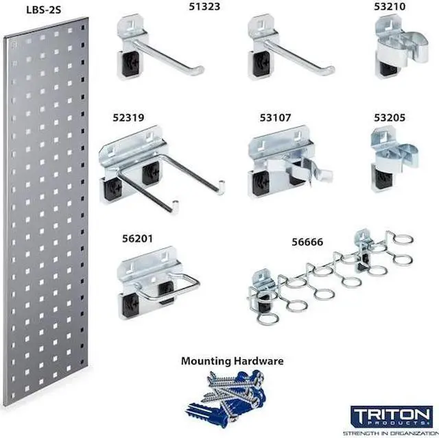 Alt view image 6 of 6 - Locboard Pgbrd Strip Kit,35 lb,9 x32 x1/2 in  LBS31T-SLV
