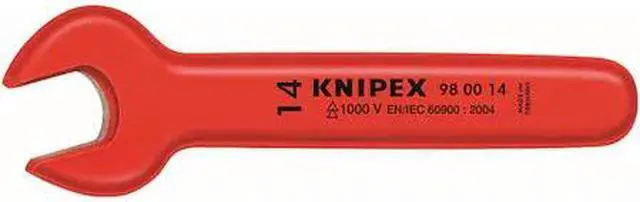 Main image of KNIPEX 98 00 1 Ins Open End Wrench,1 in.,15Deg,10-7/16L