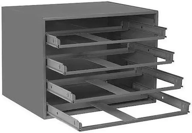 Main image of DURHAM MFG 303-95 Sliding Drawer Cabinet Frame W/ 4 Drawers, 20 in W x 15 3/4