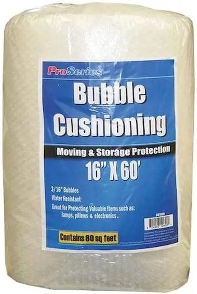 Main image of ZORO SELECT 4NZF5 Bubble Roll 16" x 60 ft., 3/16" Thickness, Clear
