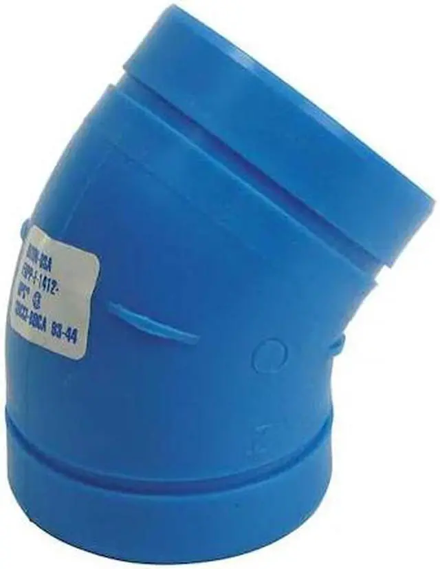 Main image of ORION 710300 45 Degree Elbow, Polypropylene, 4", Schedule 40, 80 psi Max
