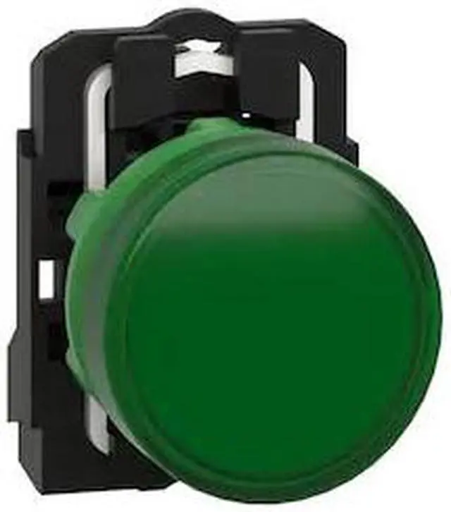 Alt view image 2 of 5 - SCHNEIDER ELECTRIC XB5AVG3 Pilot Light Complete,Green,LED