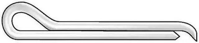 Main image of ZORO SELECT 3DZL9 Cotter Pin,Ext Png,3/16"Dx3-1/2" L,PK25