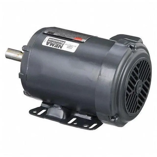 Alt view image 3 of 3 - DAYTON 2NKY3 Three-Phase General Purpose Motor, 2 HP, 143-5T/56HZ Frame,