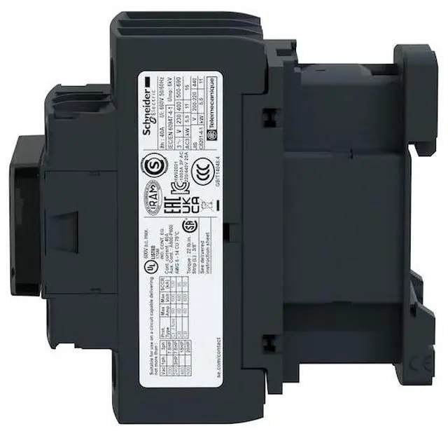 Alt view image 4 of 8 - SCHNEIDER ELECTRIC LC1D32G7 IEC Magnetic Contactor, 1NC/1NO, 120V AC, 3 P,