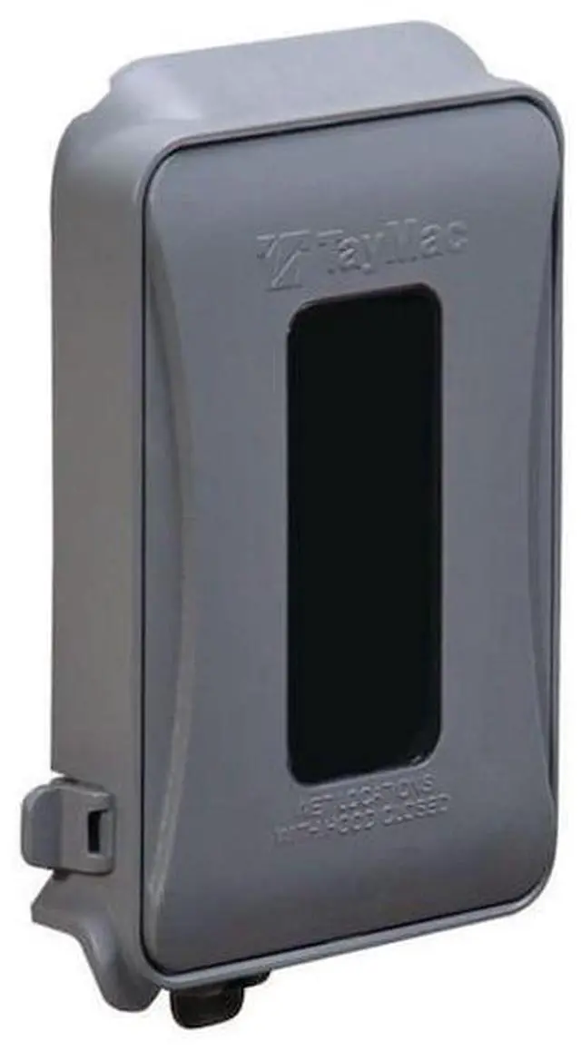 Alt view image 4 of 4 - Outlet Cover, 1 Gang, Low Profile, Gray