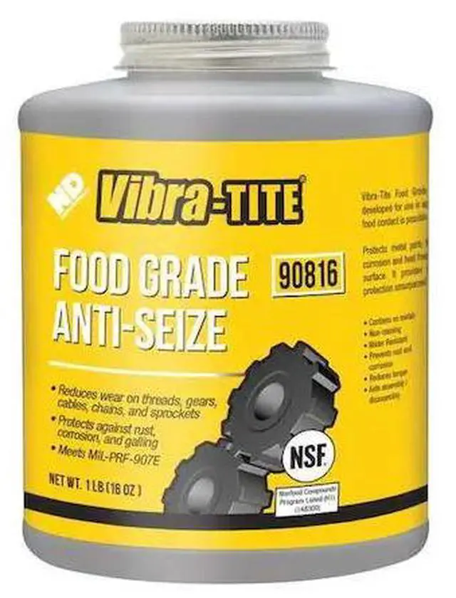 Alt view image 2 of 2 - Metal-Free,  Food Grade Anti-Seize,  -65°F,  1800°F,  16 oz.,  Brush-Top Can