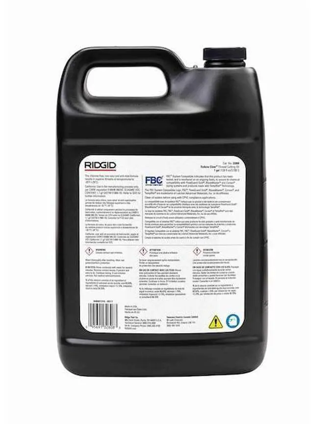 Alt view image 9 of 12 - RIDGID 32808 Cutting Oil,1 gal,Can