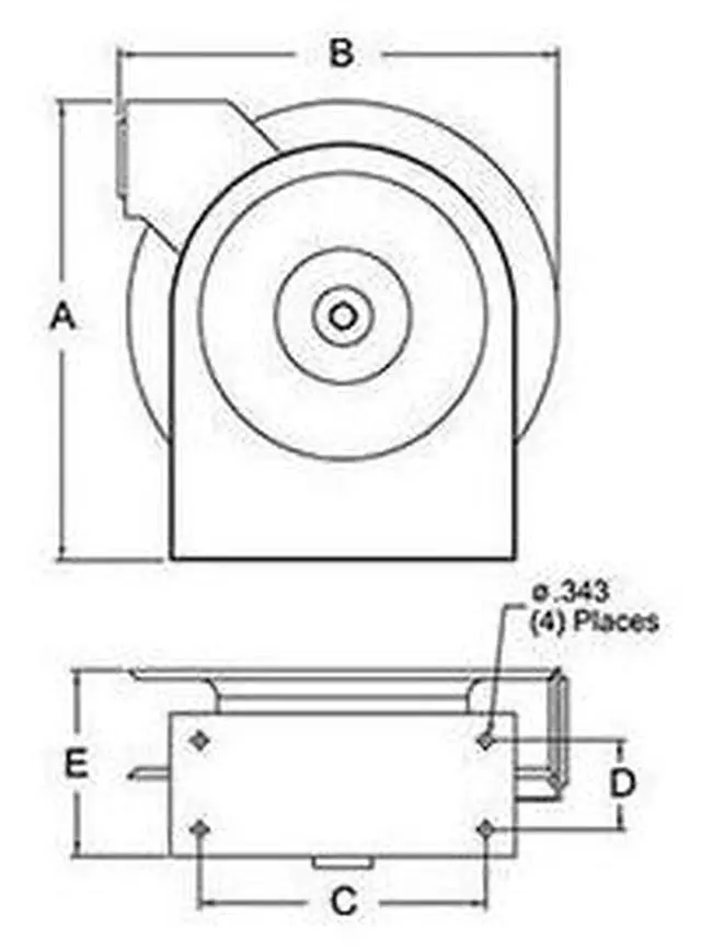 Alt view image 3 of 3 - Reelcraft Spring Return Hose Reel,1/4" MNPT,25 ft  4625 OLP