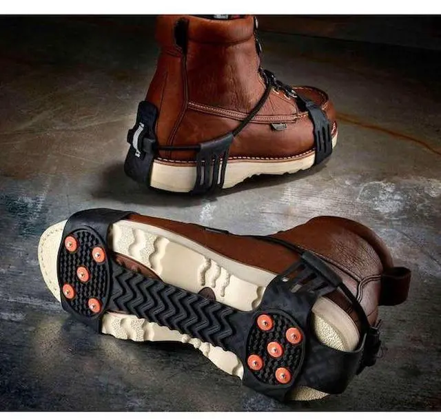 Alt view image 3 of 4 - ERGODYNE 6310 Traction Device, Ball, Heel Coverage, Pull-On, Steel, Stud, Fits