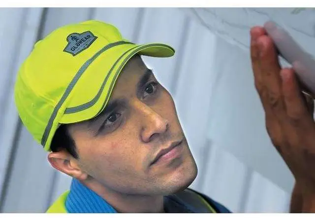 Alt view image 5 of 6 - Baseball Hat, Hi-Vis Lime, Universal