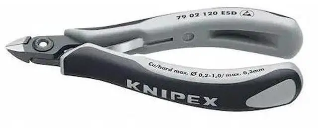 Alt view image 2 of 3 - KNIPEX 79 02 120 ESD 4-3/4" Precision Electronics Side Cutter, ESD, Ergonomic