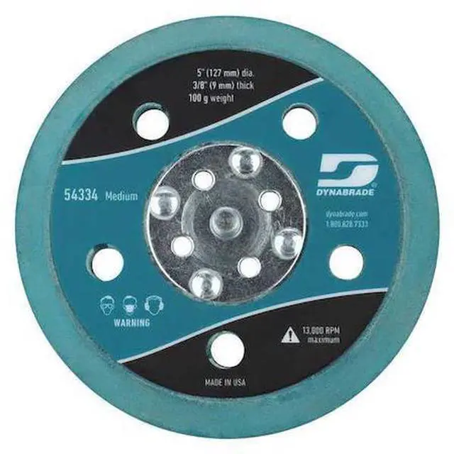 Main image of DYNABRADE 54334 Disc Backup Pad,5" Dia.,Max. 13,000 RPM