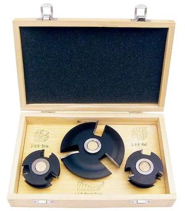 Main image of WESTWARD 45J321 Kitchen Door/Shaper Cutter Set,PC 3