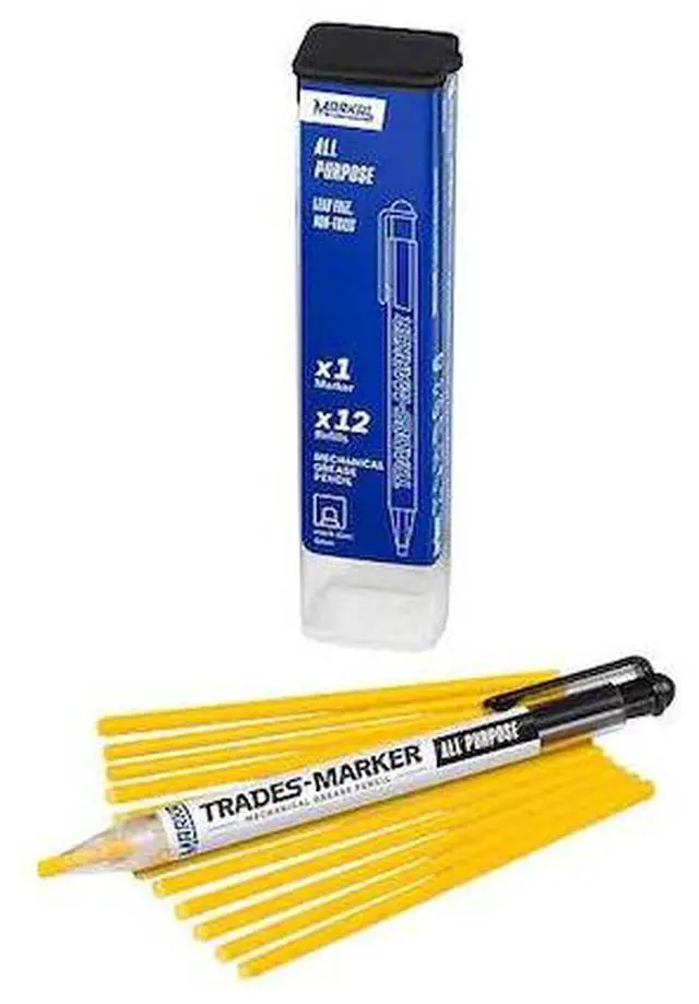 Alt view image 2 of 4 - MARKAL 96131 Trades-Marker All-Surface Marker,Yellow