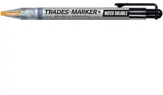 Main image of Removable Industrial Marker, Wax-Based, Yellows Color Family, Medium Tip, 1 EA