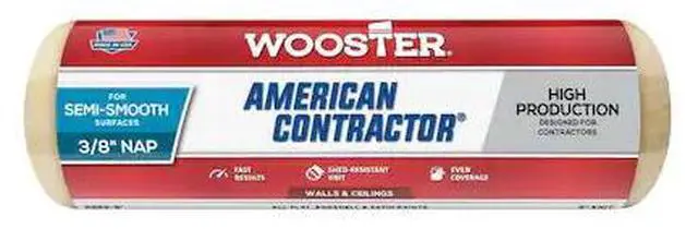 Alt view image 4 of 5 - WOOSTER R562-9 9" Paint Roller Cover, 3/8" Nap, Knit Fabric