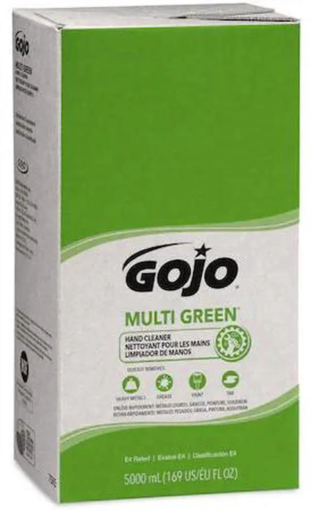 Alt view image 8 of 20 - Gojo MULTI GREEN Hand Cleaner Refill 5000mL Citrus Scent Green 2/Carton 7565