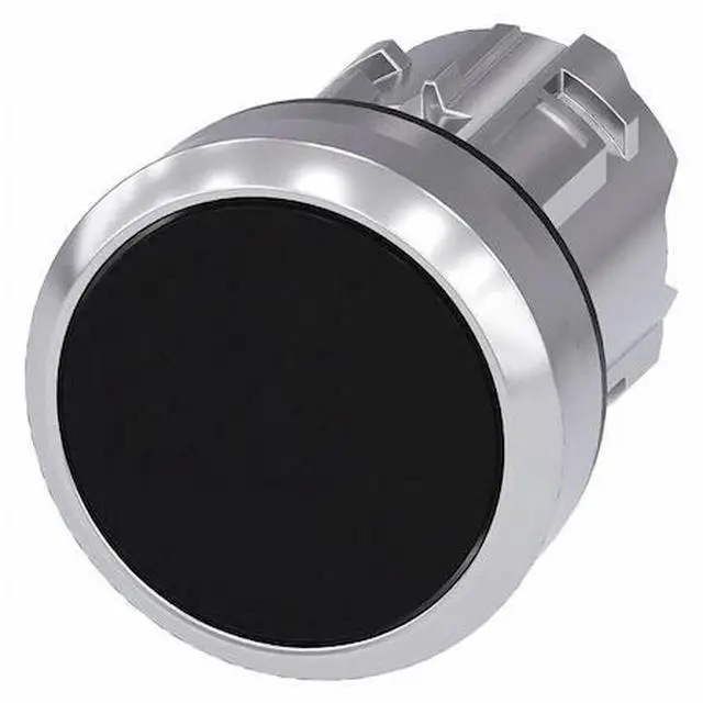 Alt view image 2 of 2 - SIEMENS 3SU1050-0AB10-0AA0 Push Button Operator,Black,Metal Bezel