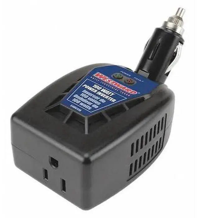 Main image of WESTWARD 54DC41 Inverter, Plastic Case, Modified Sine Wave Form, 100W Nominal