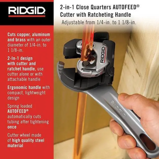 Alt view image 6 of 8 - RIDGID 32573 Tubing Cutter,Copper, Brass, Aluminum