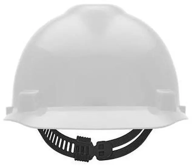 Alt view image 8 of 8 - Hard Hat, Front Brim, Slotted, Pinlock, White