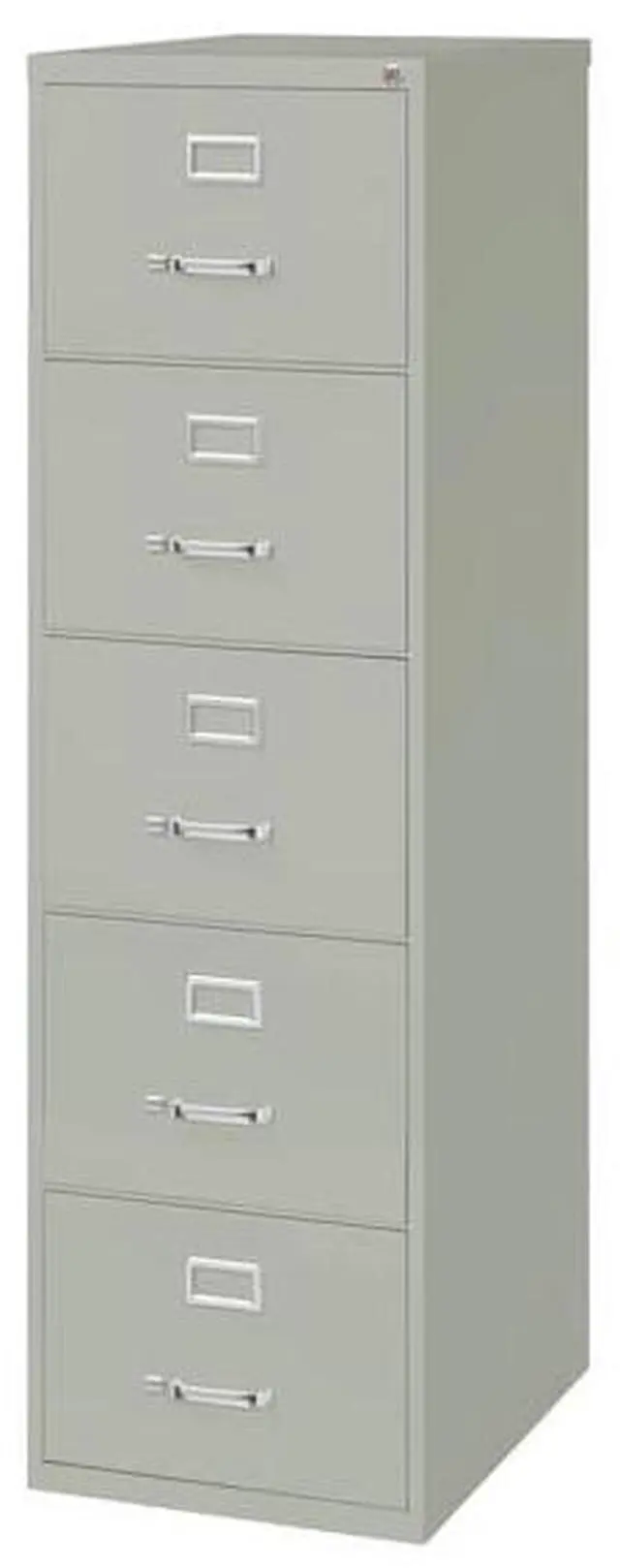Main image of HIRSH 17782 18" W 5 Drawer Vertical File Cabinet, Light Gray, Legal