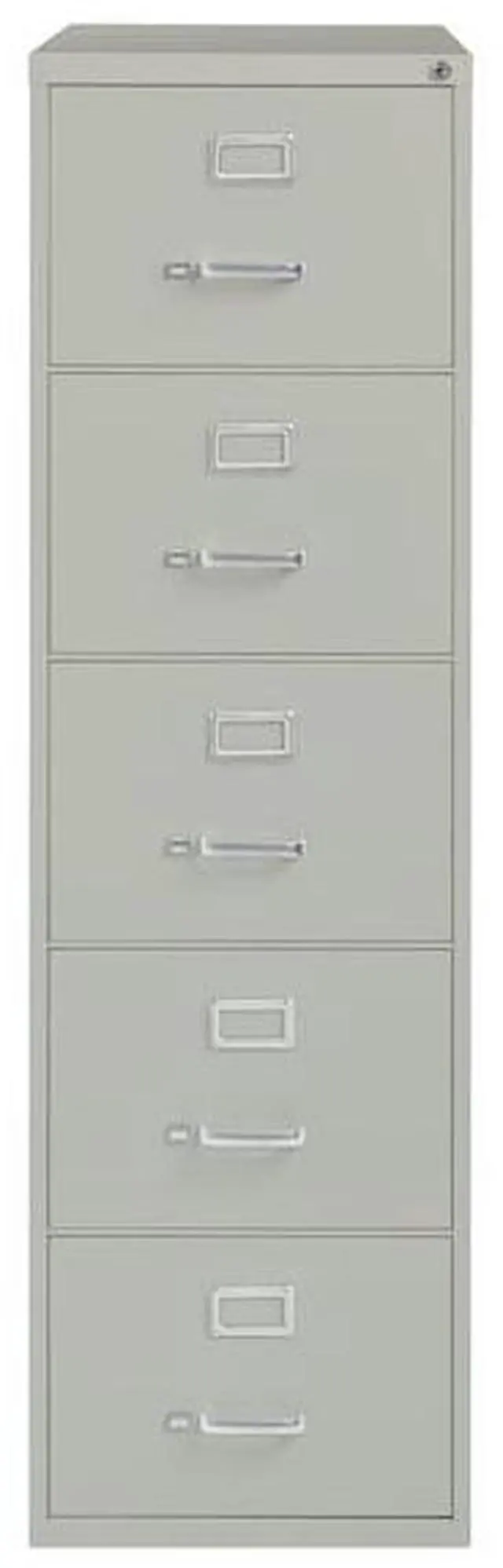 Alt view image 2 of 2 - HIRSH 17782 18" W 5 Drawer Vertical File Cabinet, Light Gray, Legal