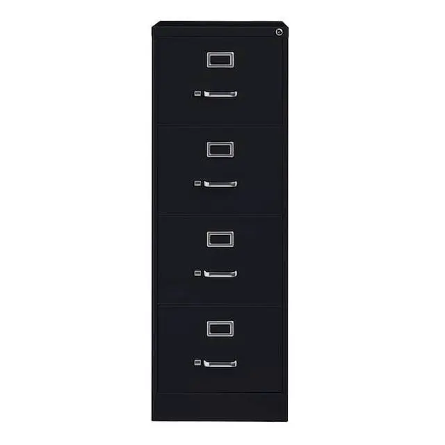 Alt view image 2 of 2 - HIRSH 16702 18" W 4 Drawer Vertical File Cabinet, Black, Legal
