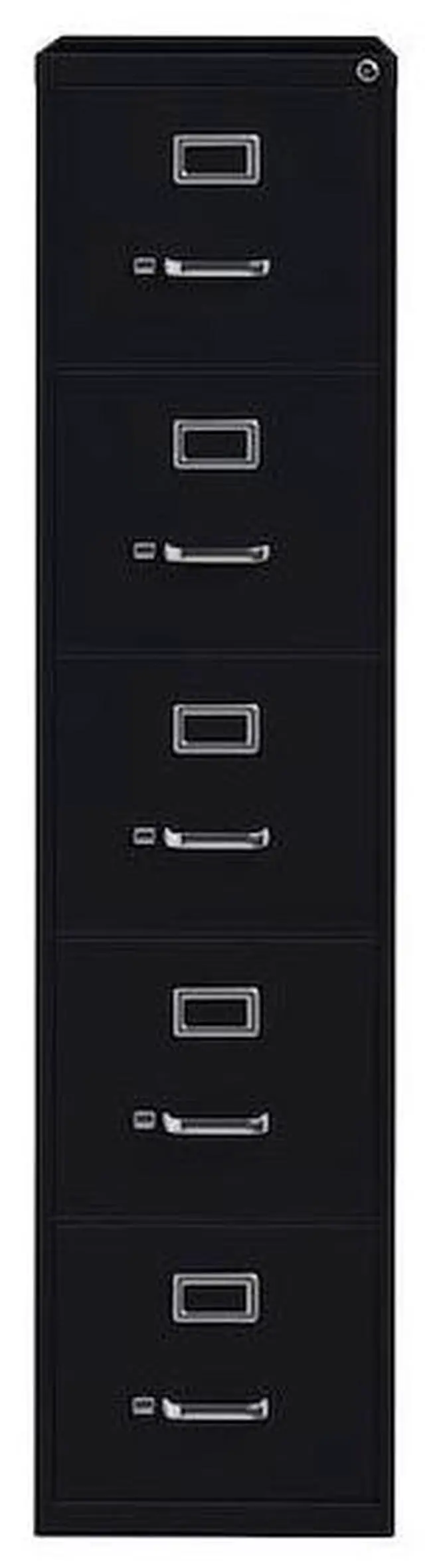 Main image of HIRSH 17778 15" W 5 Drawer Vertical File Cabinet, Black, Letter