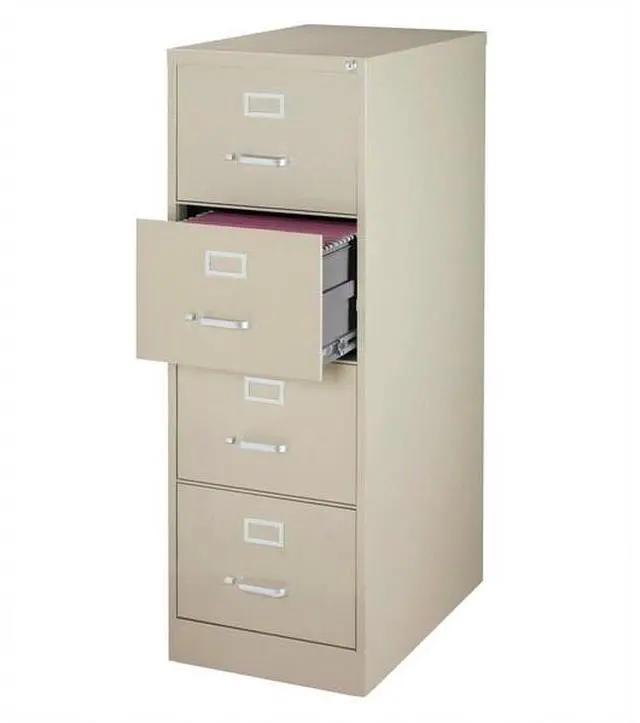 Alt view image 2 of 2 - HIRSH 16701 18" W 4 Drawer Vertical File Cabinet, Putty, Legal