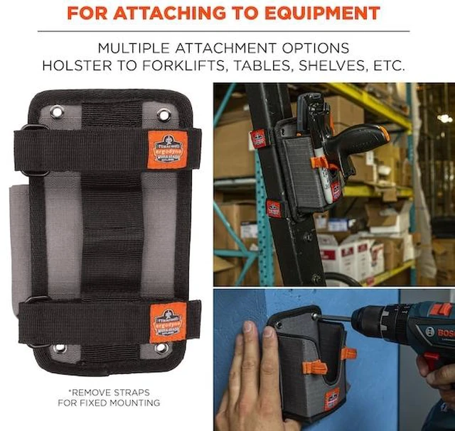 Alt view image 3 of 5 - ERGODYNE 5543L Scanner Holder,Gray,3 1/2" W,Size L