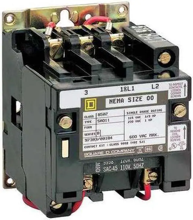 Alt view image 3 of 5 - SQUARE D 8502SDO2V02S 120VAC Non-Reversing Magnetic Contactor 3P 45A NEMA 2