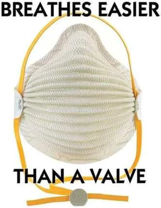 Alt view image 2 of 8 - Moldex N95 Disposable Respirator, Molded, Gray, Mask Size: M/L, 10PK Gray  4600