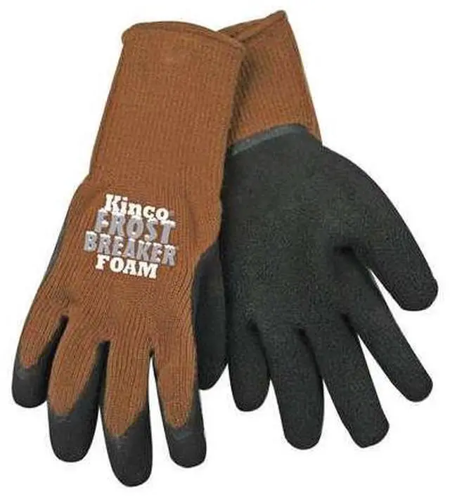 Alt view image 3 of 7 - Coated Gloves, S, Brown, PR