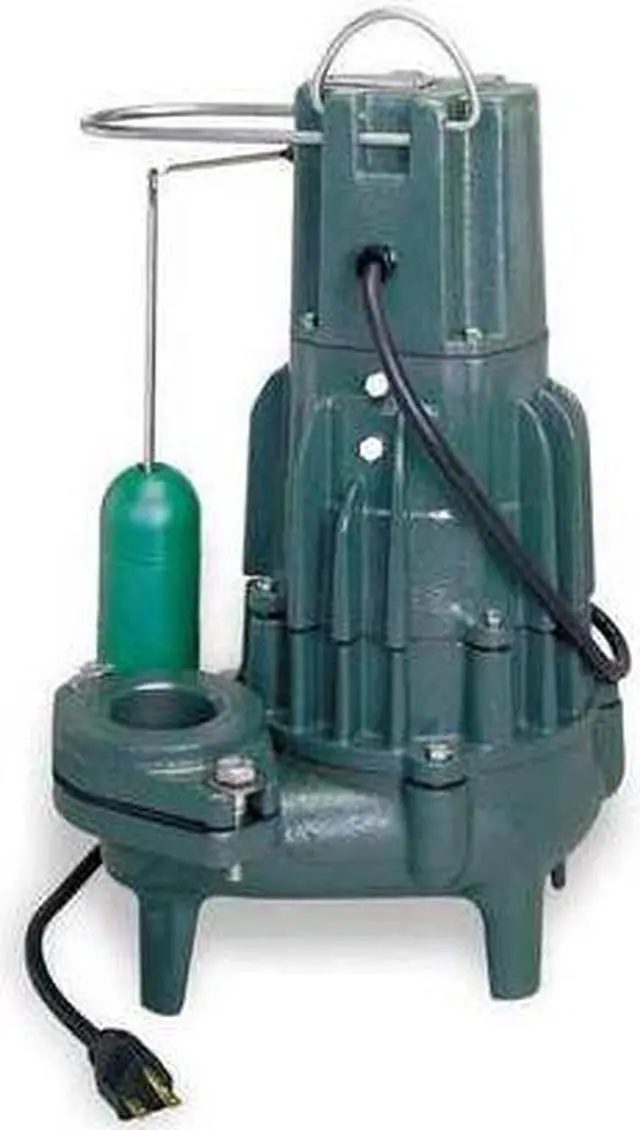 Alt view image 2 of 5 - ZOELLER D293 Waste-Mate 1 HP 2" Auto Submersible Sewage Pump 230V Vertical