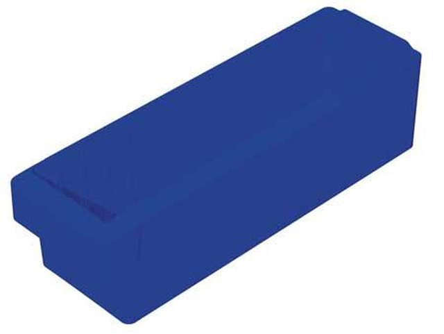 Akro-Mils 30098Blue Plastic Shelf Storage Bin, 6"H X 6-5/8"W X 17"D, Blue