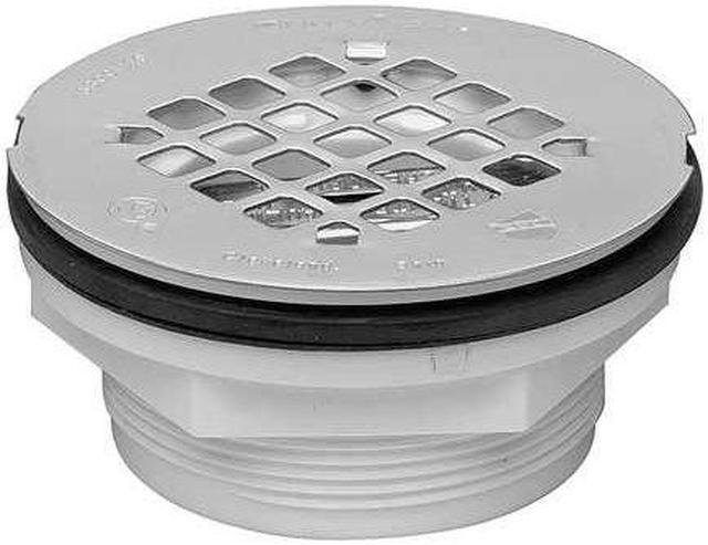 Alt view image 3 of 9 - OATEY 42097 Strainer Shower Drain, PVC, 2", Solvent-Weld