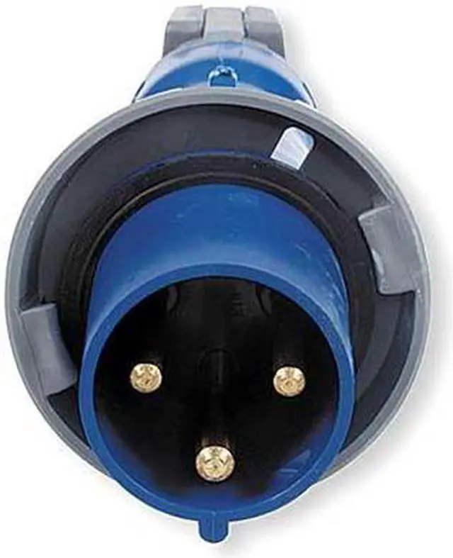 Main image of HUBBELL WIRING DEVICE-KELLEMS HBL360P6W Watertight Pin & Sleeve Plug, 60 A,