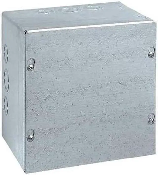 Alt view image 3 of 4 - Wiegmann Enclosure Silver Galvanized  Includes Self Tapping Screws SC101204GNK